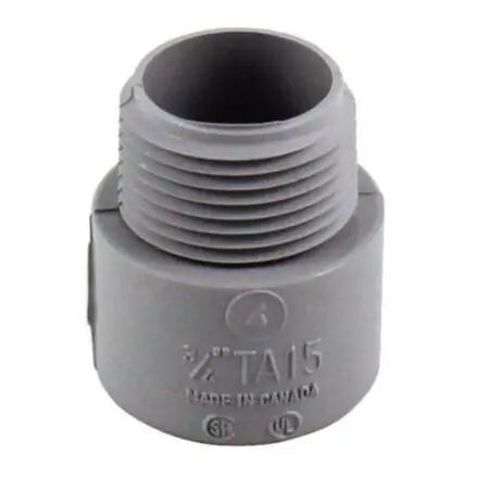 Scepter 077022 Male Thread Terminal Adapter 3/4 Inch Type 40 Rigid Conduit Fitting