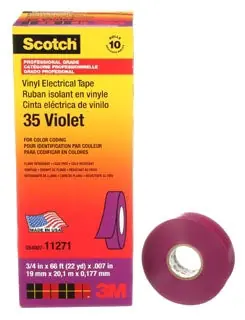 3M 35-VIOLET-3/4 Electrical Tape 3/4X66FT