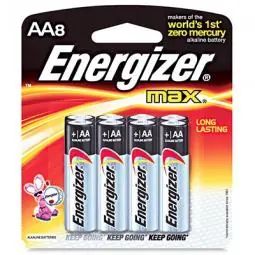 True Value E91MP-8 Energizer 8-Pk AA Alkaline Batteries