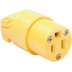 True Value 4887YCC10 Pass & Seymour - Legrand Commercial Connector Yellow 15A