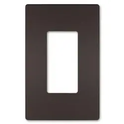 Pass & Seymour RWP26DBCC6 Radiant Screwless Wallplate 1G Dark Bronze