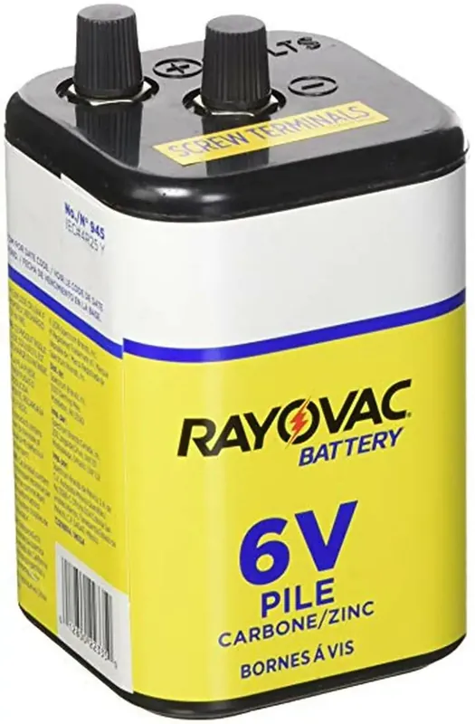 Rayovac 945R4 6V HD LNTR BAT