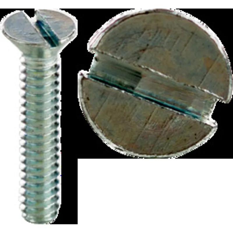 CULLY 50116J 6-32 x 1 Machine Screws, Flat Head, Slotted, Zinc Plated,Jar