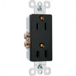 TRUE VALUE 885BKCC12 Pass & Seymour - Legrand Premium Decorator Outlet 15A 125V