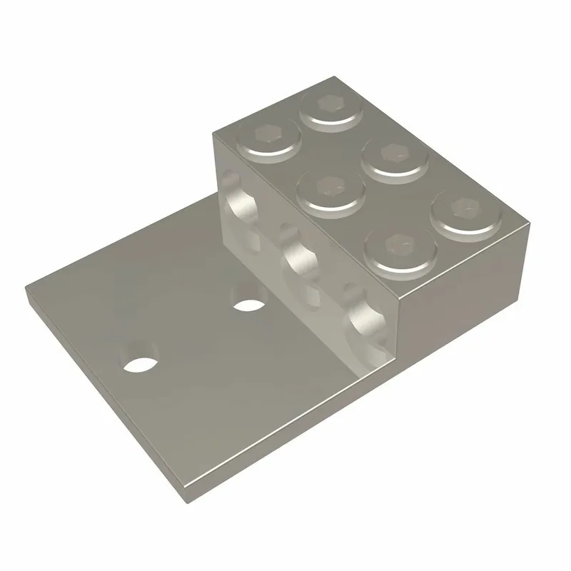BURNDY KK3A36U2N Aluminum Universal Terminal, 3 Conductor, 2 Hole, 2 AWG (Str)-600 kcmil