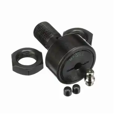 McGill MCF 35 S Crowned & Flat Cam Followers - Metric CAMROL (MCF) Series, 35 mm Roller Dia, 18 mm Roller Width, 16 mm Stud Dia