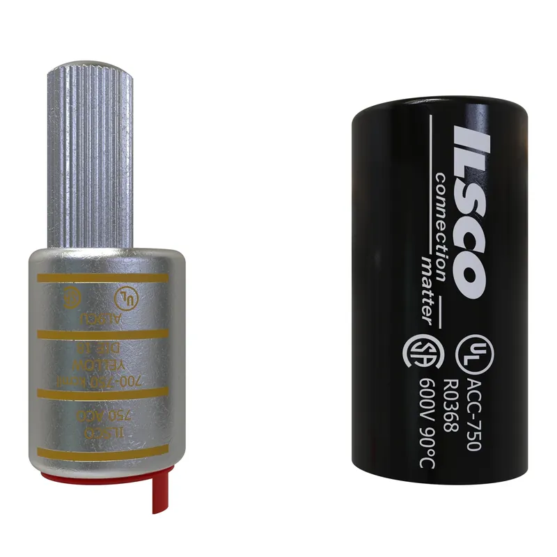 ILSCO ACO-750 Aluminum Compression Pigtail Adaptor Offset, Conductor Size 750, Tin Plated, UL, CSA