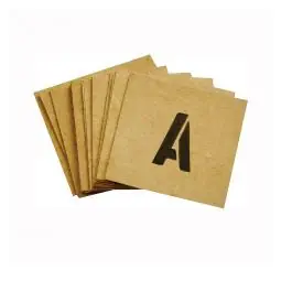TRUE VALUE ST-1 Hy-Ko Products Letter & Number Stencil Set, Reusable Board, 1-In.