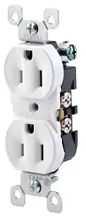Leviton 5320-ACP Straight Blade Receptacle 15A 120V Duplex Replacement MPN