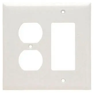 Pass & Seymour SPJ826W Wall Plate Power 2G Duplex/Decor Plate Replacement MPN