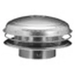 Hart & Cooley 16707 Metal Rain Cap, 12 Double Wall Aluminum RHW Series