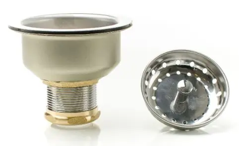 Pasco 21914 SS Basket Strainer-Double Cup