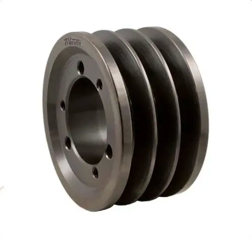 Martin 33V365SH Bushing Bore V-Belt Pulley - 3V Belt Section, 3 Groove, 3.6 in Pitch Dia., 3.65 in O.D.