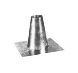 AmeriVent 11/2F 11/2F F Series Standard Round Flashing, Steel, 1-1/2 IN Pipe