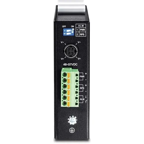 TRENDnet TI-PG541I 6-Port Hardened Industrial Gigabit PoE+ Layer Managed DIN-Rail Switch