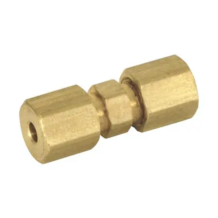 EZ-Flo 65335LF 1/4 Od Brass Compression Union