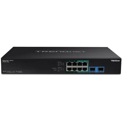 TRENDnet TPE-BG102G 10-Port Gigabit PoE++ Switch, 20Gbps