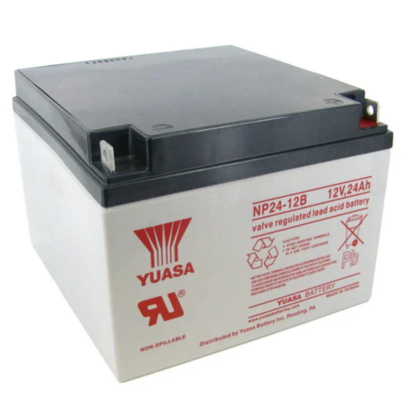 Yuasa NP24-12B 12V 24Ah Valve Regulated Rechargeable SLA Battery