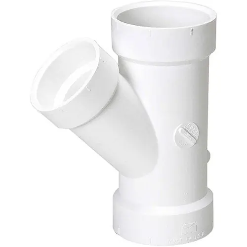 MUEL 05830 PVC DWV Reducing Wye 4 x 4 x 3 Inch