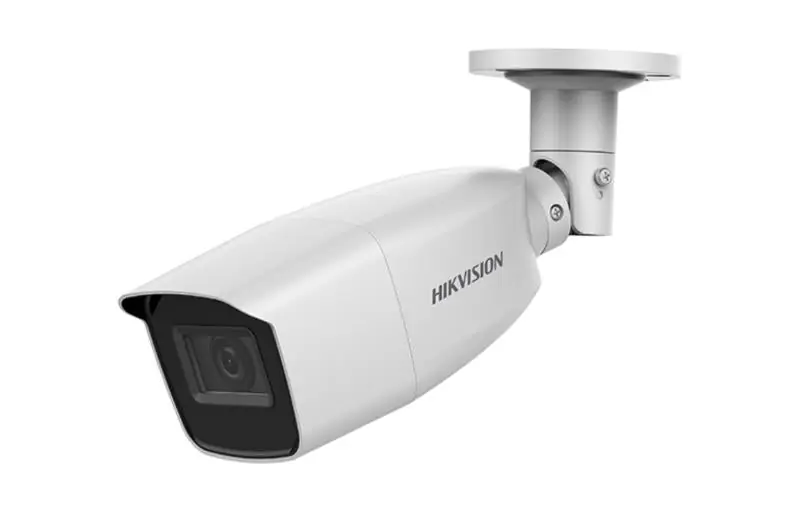 Hikvision ECT-B32V2 2MP Outdoor EXIR Bullet Analog Camera, 2.8-12mm Varifocal Lens, White
