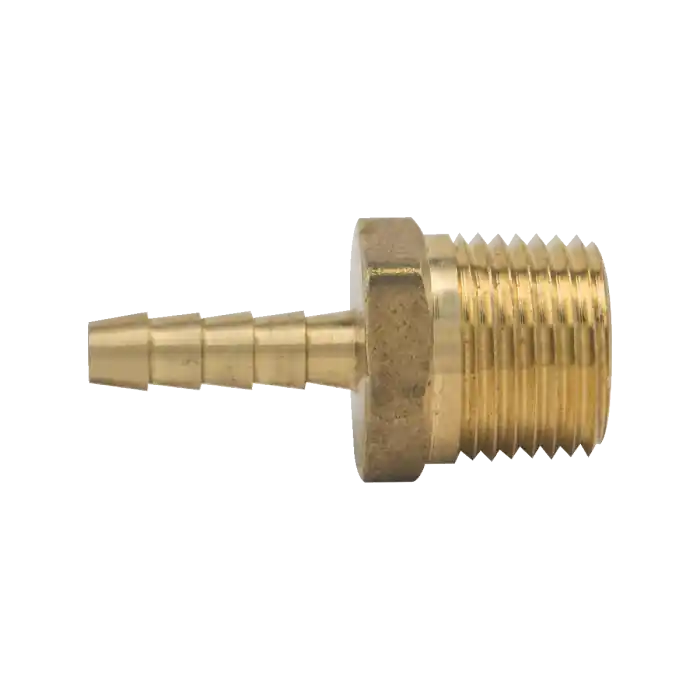 BrassCraft 125-4-8X Hose Barb 1/4 in. I.D. x 1/2 in. MIP Male Hose Barb Adapter