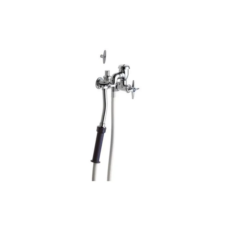 Chicago Faucet 739-048KJKABNF 4' White Vinyl Hose Assembly