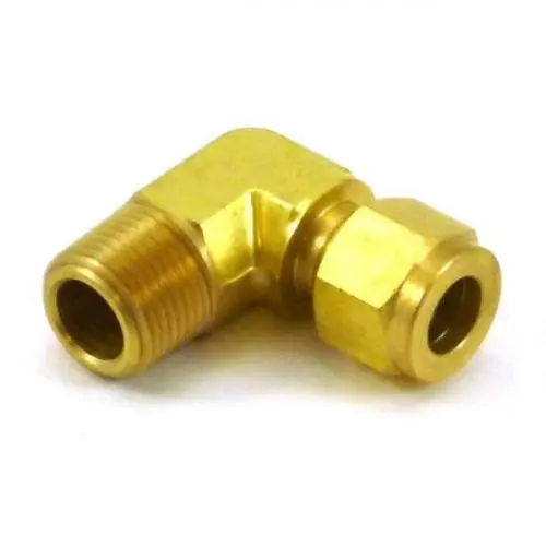 TYLOK B-2-DME-4 Brass 1/8 CBC Tube x 1/4 MNPT Elbow