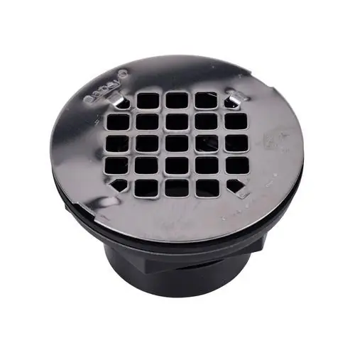 Oatey 42093 2 in. 101 PS ABS Solvent Weld Shower Drain with Stainless Steel Strainer