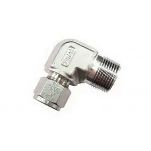 TYLOK B-8-DME-6 Brass 1/2 CBC Tube x 3/8 MNPT Elbow