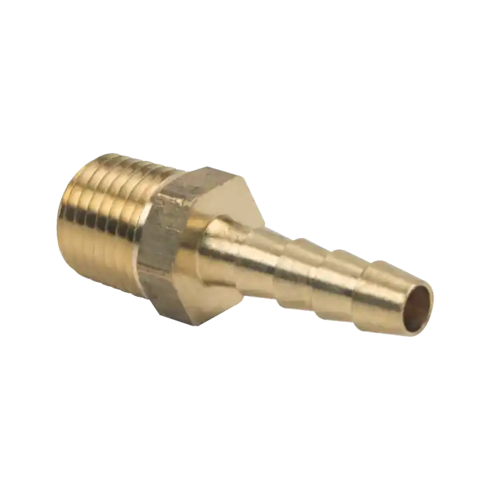 BrassCraft 125-4-4X Hose Barb 1/4x1/4 MPT Brass 125-4-4X