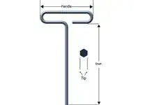 Eklind 31308 1/8 - 3 Arm Hex Key Replacement MPN