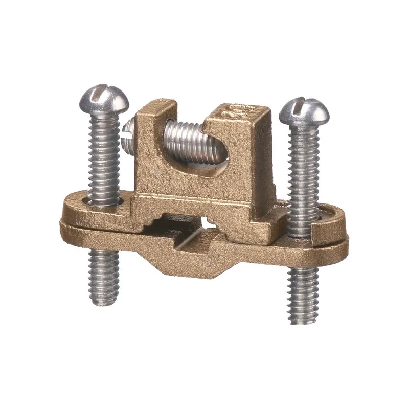 Arlington 717DB Solid Bronze Bare Wire Ground Clamp 10 to 2 AWG Pipe Size 3/8 to 1