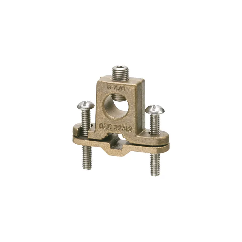 ARLINGTON 718DB Bare Wire Ground Clamp with Box Style Lug 8 to 4/0 AWG