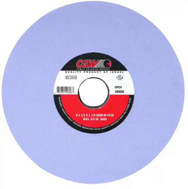 CGW Abrasives 34488 AZ Cool Blue Surface Grinding Wheels Type 7 14 X 2 5 Arbor 46 I