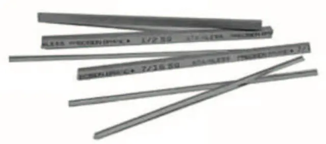 Precision Brand 57505 Plain Stainless Steel Keystock, Type: Undersized, Width: 3/8, Length: 1ft, Thickness: 3/8