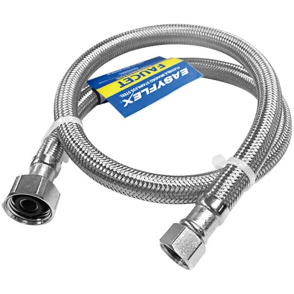 Easyflex EF-FC-38C12F-36 Stainless Steel Braided Faucet Connector with 3/8 Compression x 1/2 FIP
