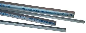 Precision Brand 14150 Zinc Plated Steel Keystock 1/8 in x 12 in Pack of 10
