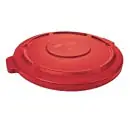 Rubbermaid Commercial FG263100RED BRUTE Round Container Lid for 2632 32-gal Waste Containers