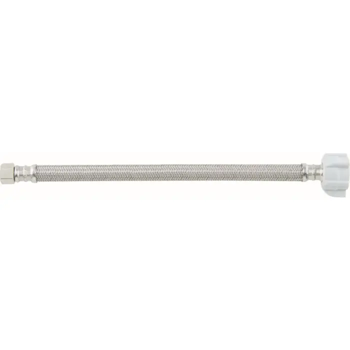 BrassCraft B2-12DLF Speedi Plumb PLUS Toilet Water Connector 12 Inch 7/16 Inch Compression Inlet x 7/8 Inch Ballcock Nut