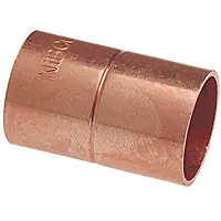 Nibco 9002353 Copper Coupling with Rolled Stop, 2 inch x 2 inch, C x C, Solder Pressure 600-RS