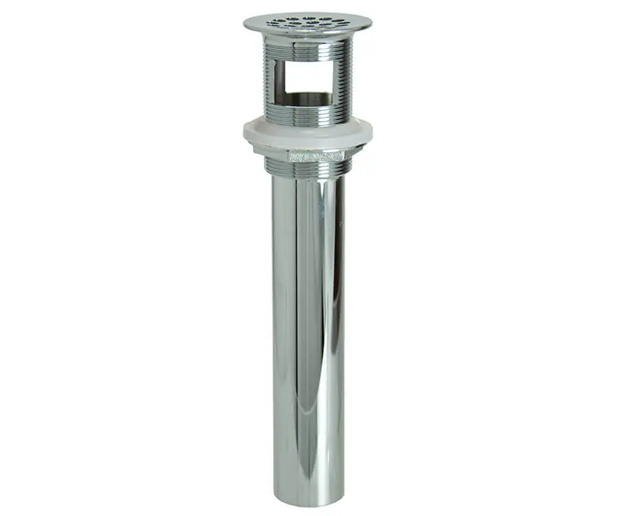MOUNTAIN PLUMBING MT730-2/BRN 20 Hole Brass Lavatory Grid Drain 6 Tailpiece with Overflow Replacement MPN 5597