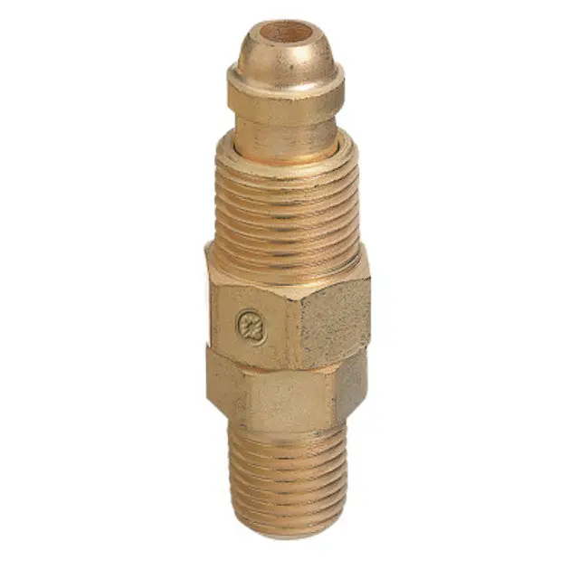Western Enterprises AW-428 Inert Arc Hose & Torch Adaptor, Brass, Straight, Male/Male, LH