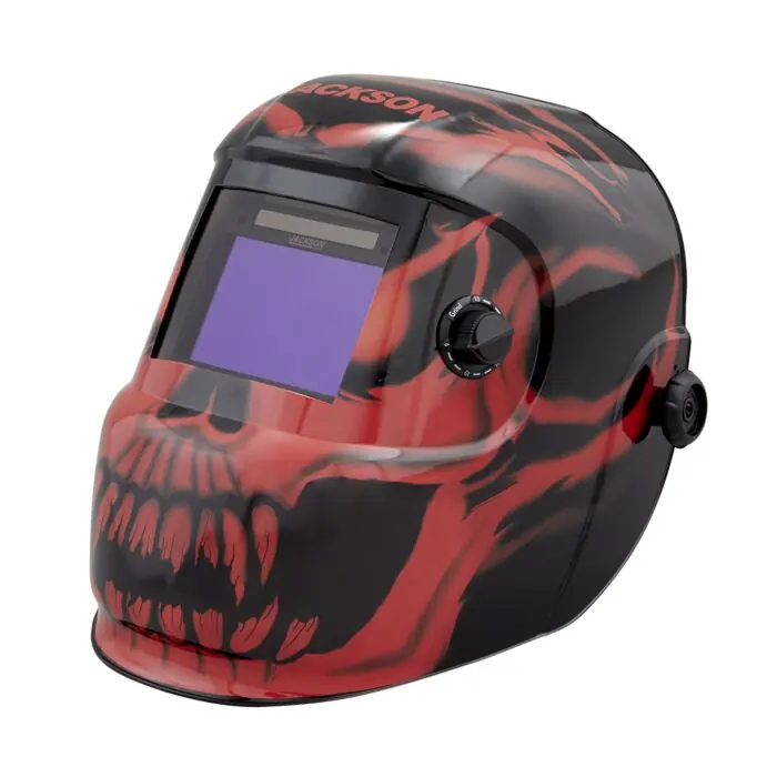 Jackson Safety 47105 Graphic Premium Auto-Darkening Welding Helmet Bead Demon 4/9 to 13 w/Grind