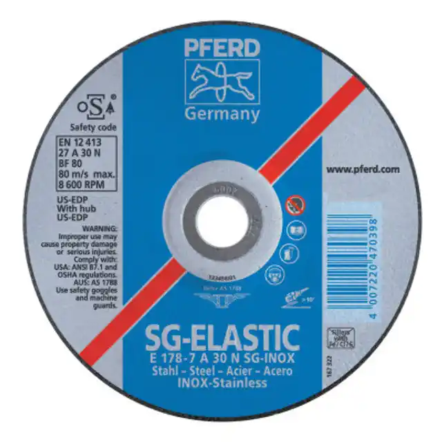 Pferd 61106 Premium SG-INOX Wheel 5 in Diameter 30 Grit
