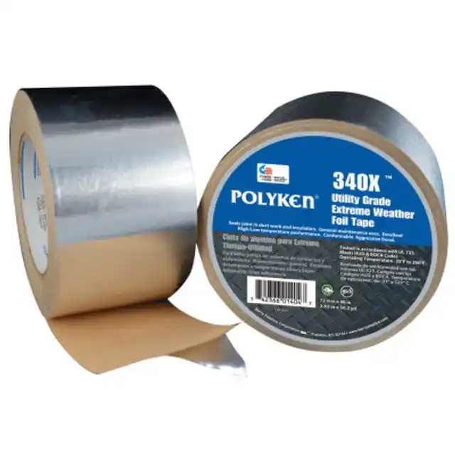 Polyken 1283420 340X Utility Extreme Weather Foil Tape 48 mm X 46 m