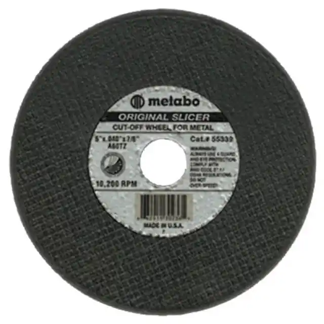Metabo 655350000 Slicer Cutting Wheel 6 in Dia 1/16 in Thick 36 Grit Aluminum Oxide