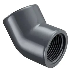 Spears 819-003 3/8 PVC 45 ELL FPT SCH80