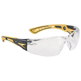Bolle Safety 40245 Rush+ Safety Glasses Black/Yellow Frame Copper Lens 1 Each