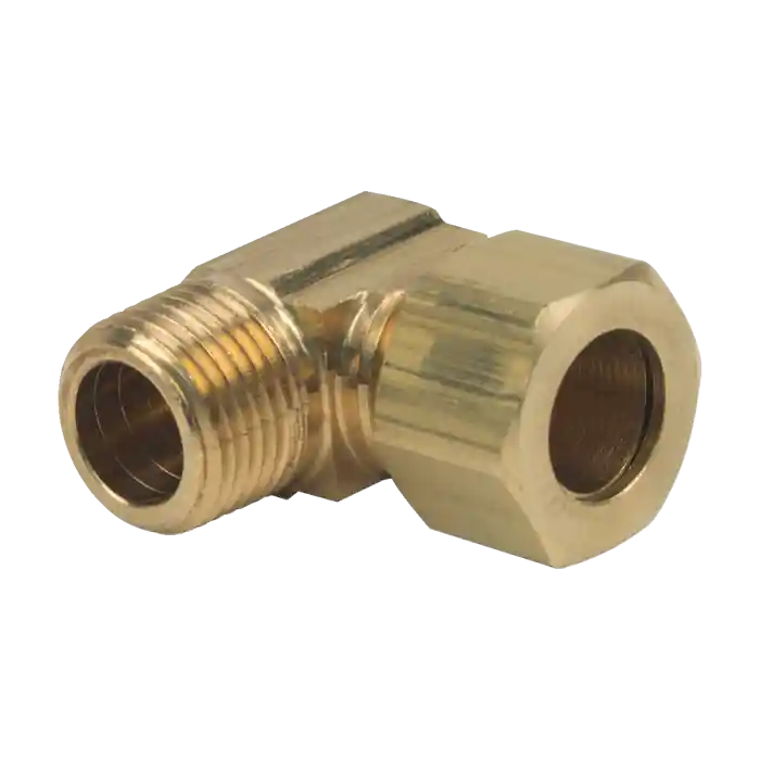 BrassCraft 69-8-6X 1/2 in. O.D. Compression x 3/8 in. MIP Brass 90 Degree Male Reducing Elbow