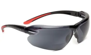 Bolle Safety PSSIRI433 Iri-S Safety Glasses Platinum Lite Coating Smoke Lens Reading Area +1.5